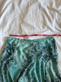 Image 5 of Vintage Y2K blue floral mermaid floaty maxi skirt