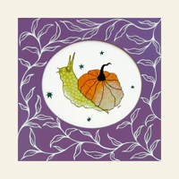Image 1 of Pumpkin Snail Print