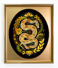 Image 1 of "Golden Hour" in gold shadowbox frame