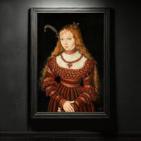 Image 1 of Renaissance Art Print Sibylle of Cleves by Cranach