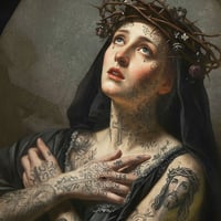 Image 2 of Catrina Saint Catherine Art Print