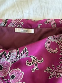 Image 3 of Vintage Y2K pink paisley floral floaty midi skirt 