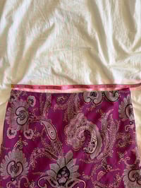 Image 4 of Vintage Y2K pink paisley floral floaty midi skirt 