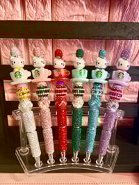 Image 1 of Hello Kitty x Starbucks  Beaded Pens keychain bundle  ☕🎀