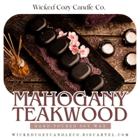Mahogany Teakwood Soy Wax Candle