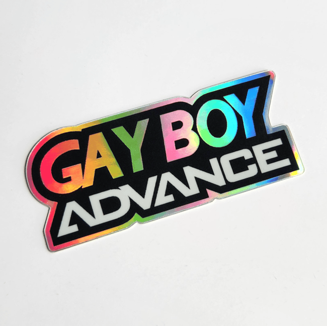 [Sticker] Gay Boy Advance - holographic!