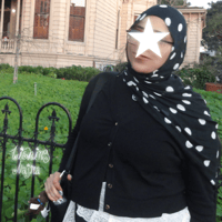 Image 2 of Black Polka Dot Hijab