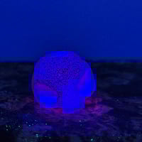 Image 3 of Gus skull lanyard bead- Pinkberry 