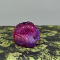 Image 2 of Gus skull lanyard bead- Pinkberry 