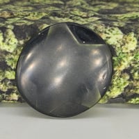 Image 1 of LUMeSTONe-thin hidden star black to green glow (double cast) glow