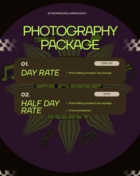 Photography Package - Half Day Rate