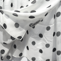 Image 4 of White polka dot hijab