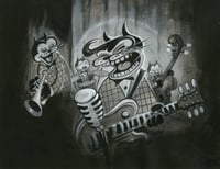 Black Cats Tonight 8.5"X11" Art Print