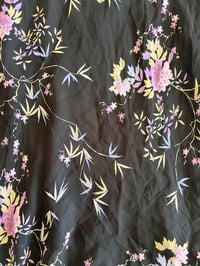 Image 3 of Vintage Y2K black and purple floral floaty skirt