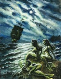 Mermaid Beach 8.5"X11" Art Print