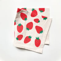 Image 1 of Cotton Strawberry Napkins - Set of 4