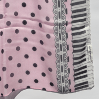 Image 5 of Pink piano polka dot hijab