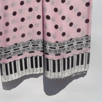 Image 4 of Pink piano polka dot hijab
