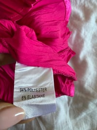 Image 6 of Vintage Y2K hot pink sequin and beaded crinkle cami top 