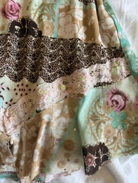 Image 6 of Vintage Y2K rare patchwork asymmetrical hem floral sequin cami top 