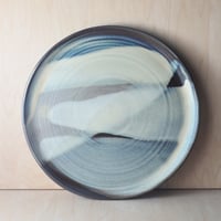 Image 5 of large dark stoneware serving plate