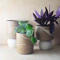 Image 2 of narrow stoneware planter