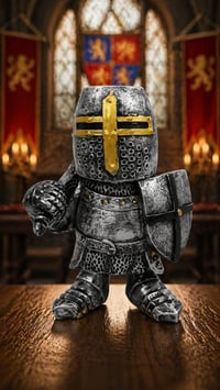 Image 1 of 👑The Armored Kingdom King's Guard Knight Collectible-Durable Resin Figure-Unique Display Decor