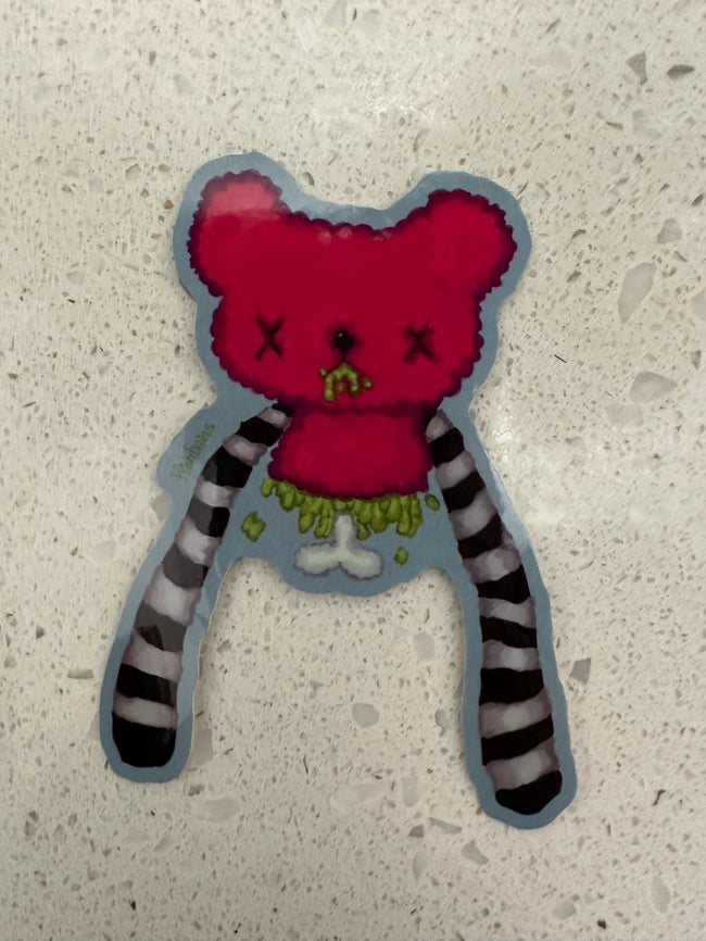 Dead Teddy sticker 