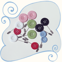 Image 1 of Button hijab pins