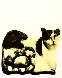 Tuxedo Cat Screenprint 