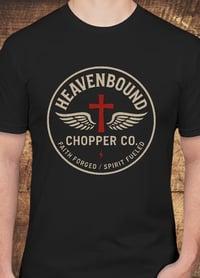 Image 2 of "JESUS RIDES CHOPPERS" T-SHIRT