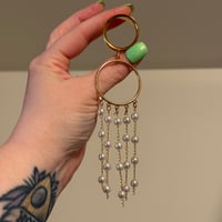 Whimsy Pearl Hoop Dangles (sizes 4g-2")