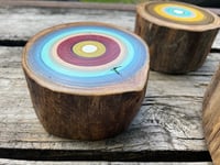Image 3 of 3 tree ring paintings 