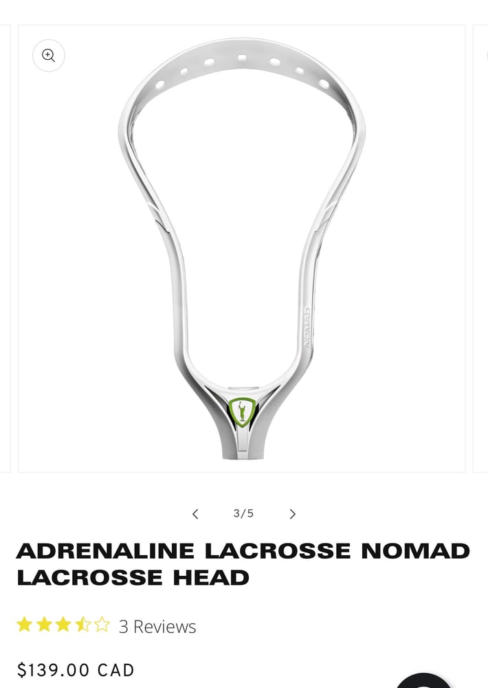 Image of Adrenaline Nomad Lacrosse Head 