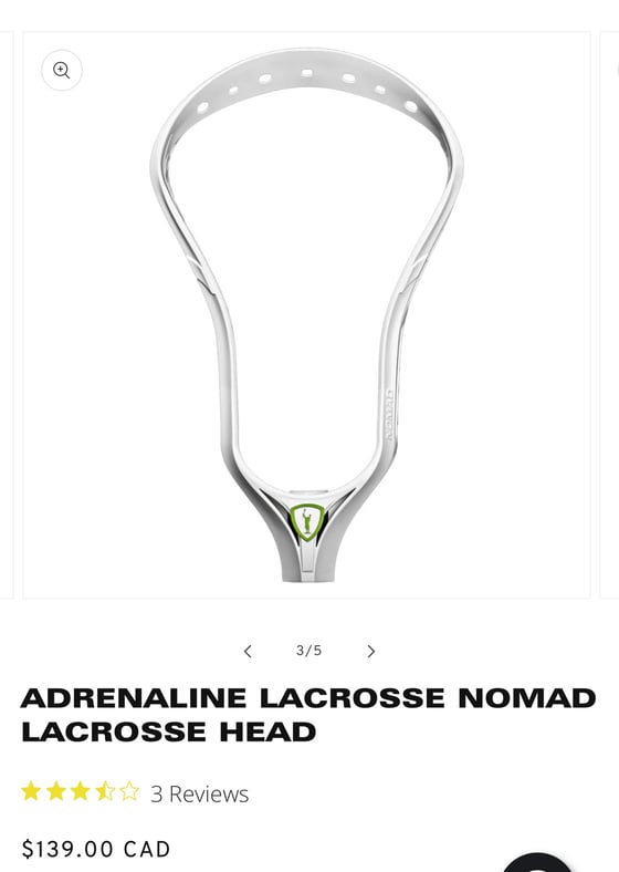 Image of Adrenaline Nomad Lacrosse Head 