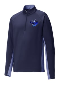 Power Stretch Contrast 1/4-Zip Pullover