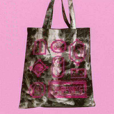 Image of Bad Vibes Tie-Dyed Tote Bag
