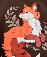 Image 4 of Woodland Fox Brown Zipper Hoodie (Unisex)