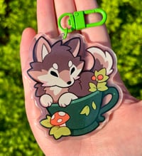 Teacup Wolf Keychain