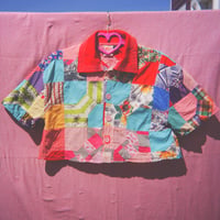 Image 1 of Cropped Quilt Blouse