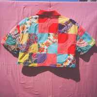 Image 2 of Cropped Quilt Blouse