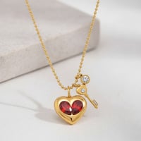 Image 1 of HeartLock Necklac