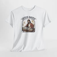 Image 3 of Jesus Saves T-Shirt — Vintage Jesus Saves More Than Lives T-Shirt
