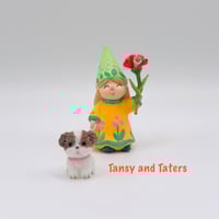 Image 1 of Tansy and Taters- gnomes with puppy