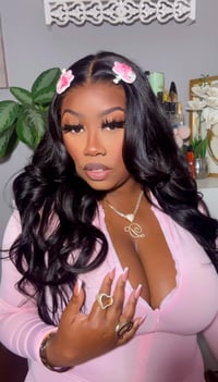 Image 4 of Jet Black 13x4 HD Lace Front Body Wave Wig 24” 