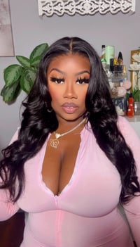 Image 5 of Jet Black 13x4 HD Lace Front Body Wave Wig 24” 