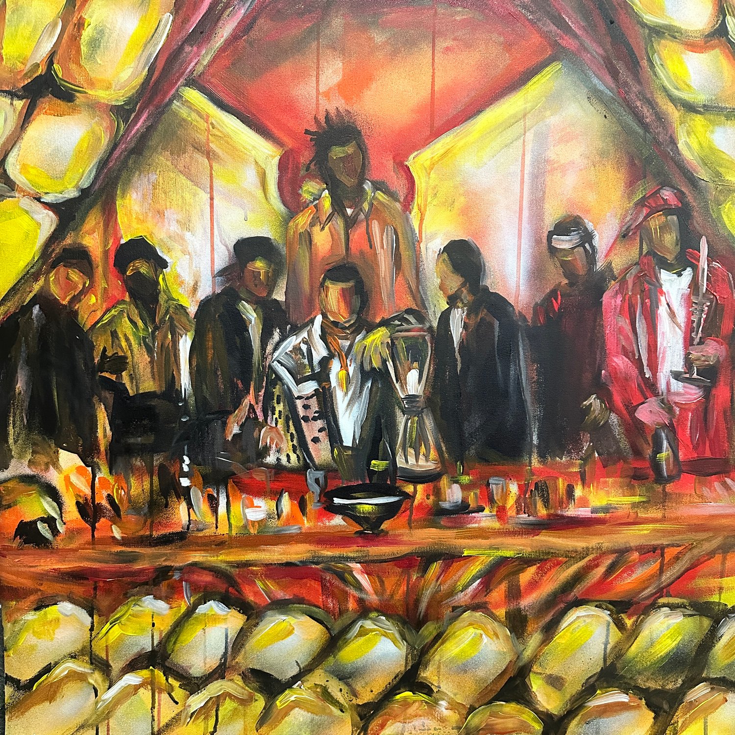 CUBAN LINX ORIGINAL PAINTING - 30x30"