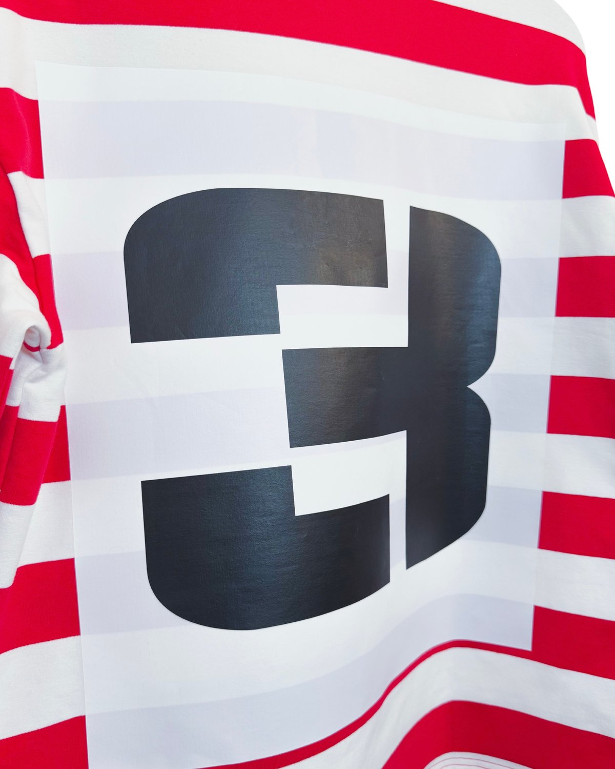 Image of Rally Racer Striped Rugby-Red/White