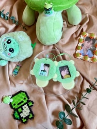 Image 1 of Melon Pan Turtle Acrylic ID Holder