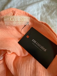 Image 4 of Vintage Y2K Guess orange sequin floaty halterneck cami 